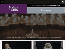 Tablet Screenshot of maison-tarin.com